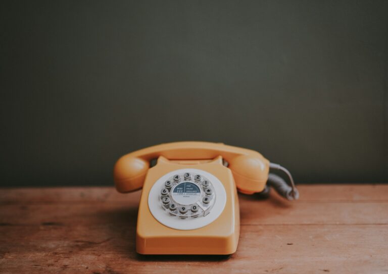 A landline on a desktop