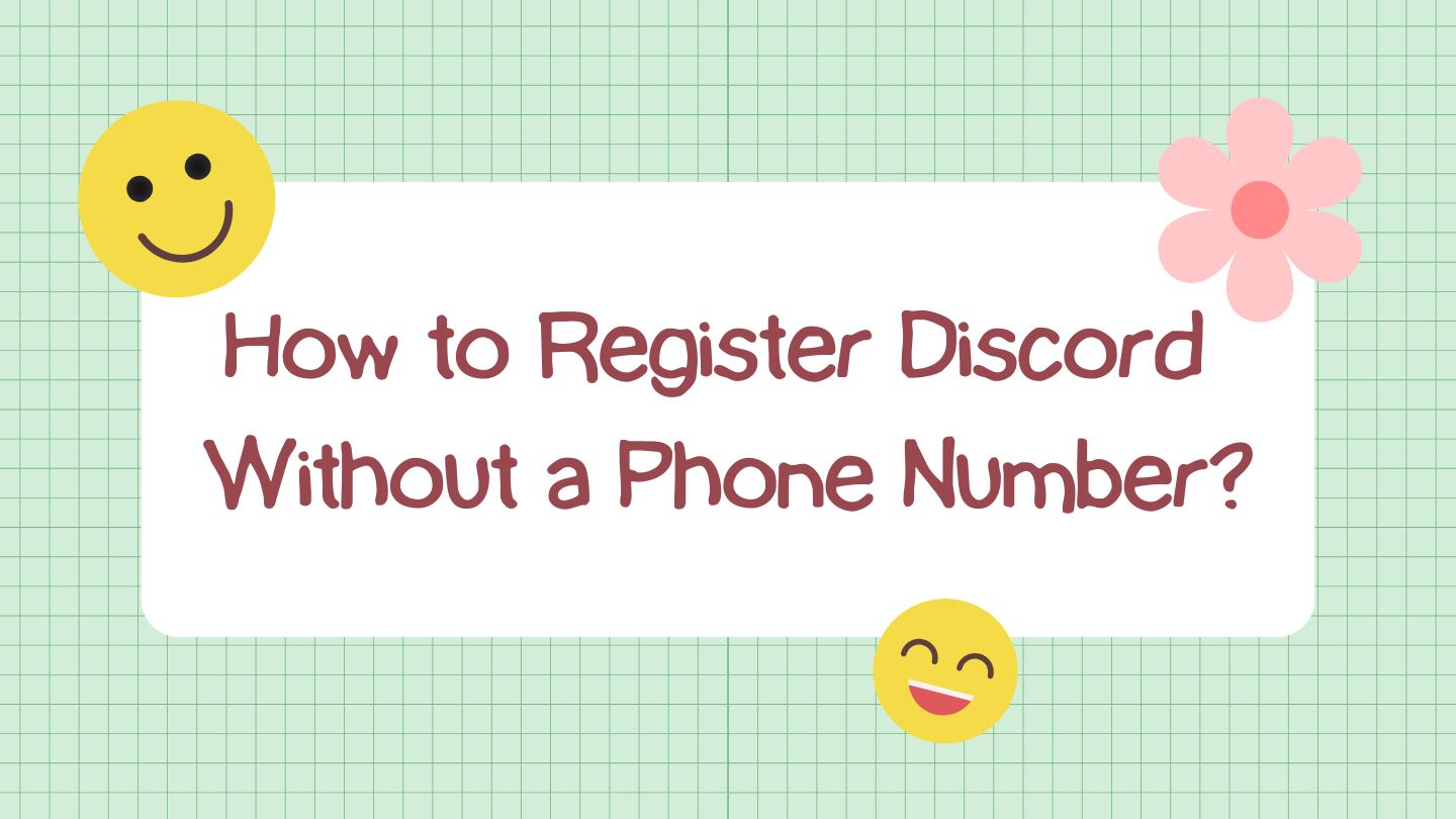 On a green background, there are two lines of text about the article title, with two smiley faces and a pink flower emoji pattern next to it.